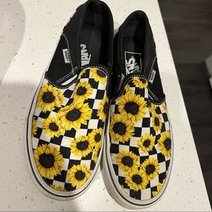 Sunflower & Checkered Vans